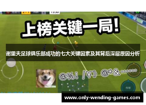 谢里夫足球俱乐部成功的七大关键因素及其背后深层原因分析